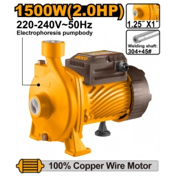 BOMBA CENTRIFUGA 2.0HP 1500 W INGCO ALTURA 45 M CAUDAL 146 L/MIN 220V INGCO CPM150068