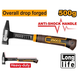 MARTILLO DE MECANICO ANTISHOCK 500G INGCO HMH82500L 
