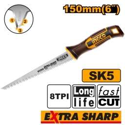 SIERRA PARA YESO 6" 150MM SK5 TRIPLE FILO INGCO HWBSW1506