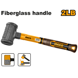 MACETA MARTILLO DE GOMA 900G MANGO DE FIBRA INGCO HDBM08028