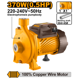 BOMBA CENTRIFUGA 370W (0.5HP) CAUDAL 90 LMIN ALTURA 22M SUC 8MT INGCO CPM37068