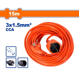 ALARGUE 15M ENCHUFE Y CONECTOR TIPO SCHUKO WADFOW WEJAG04