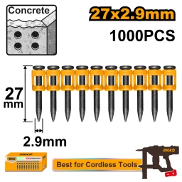CLAVOS CONCRETO 27MM X 1000PCS PARA CLAVADORA CCNLI9005 / CCNLI9008 / UCCNLI9008 INGCO ANA02271