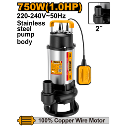 BOMBA POZO NEGRO 750W 1HP 13MT 2" 18M3/H INGCO SPDS75068