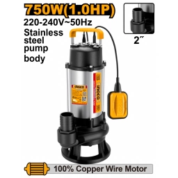 BOMBA POZO NEGRO 750W 1HP 13MT 2" 18M3/H INGCO SPDS75068