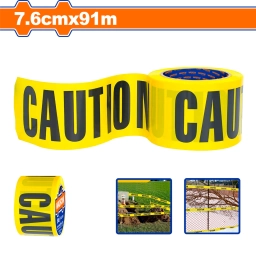 CINTA SEÑALIZACION AMARILLA 7.6CM X 91M CAUTION WADFOW WEE2H90