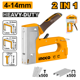 ENGRAMPADORA CLAVADORA 2 EN 1 PARA GRAMPAS Y CLAVOS HSG1408