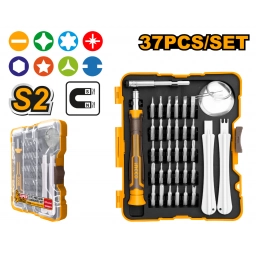 SET X37 DESTORNILLADORES DE PRECISION C/PUNTAS INTERCAMBIABLES INGCO HKSDB0378