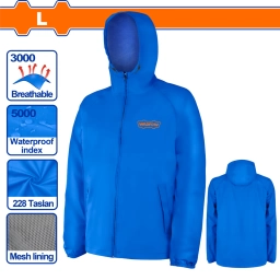 CAMPERA DE LLUVIA WADFOW TALLE L AZUL WJKT100L