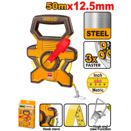 CINTA METRICA AGRIMENSOR  50M X 12.5MM INGCO HSMT0850