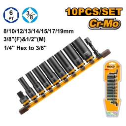 SET X10 DADOS DE IMPACTO 38 CR-MO HKISSD38105L