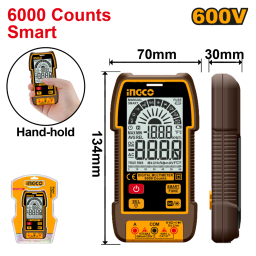 TESTER MULTIMETRO DIGITAL 600V INGCO DM16004