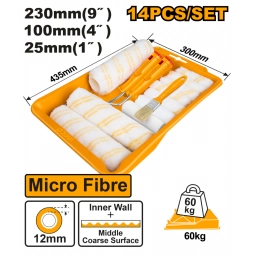 SET X14PCS JUEGO DE RODILLOS P/INTERIOR 14 EN 1 INGCO HKTCB862302