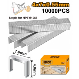 GRAPAS 4MM P/MAQ. ATAR PLANTAS (HPTM1258) 1000PCS INGCO HPTM1258S