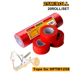 SET X20 CINTA 25M P/MAQ. ATAR PLANTAS (HPTM1258) INGCO HPTM1258T