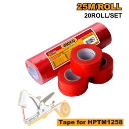 SET X20 CINTA 25M P/MAQ. ATAR PLANTAS (HPTM1258) INGCO HPTM1258T