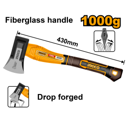 HACHA 1000GR 430MM MANGO FIBRA INGCO HAX0811000F