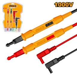CABLES DE PRUEBA PARA TESTER MULTIMETRO CAT III 1000V 100CM INGCO HTL31001