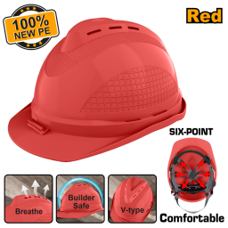 CASCO SEGURIDAD ROJO INGCO HSH804