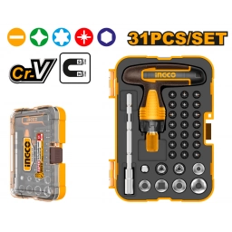 SET X31PCS DESTORNILLADORES CR-V INGCO HKSDB0318