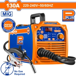 SOLDADORA INVERTER 130A MIG NO GAS 220-240V WADFOW WWFC1301