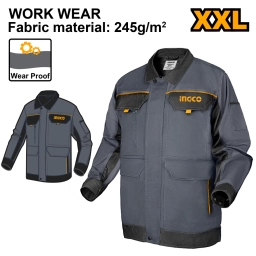 CAMPERA DE TRABAJO TALLE XXL INGCO WUCJ8011.XXL