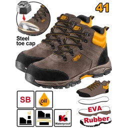 BOTAS DE SEGURIDAD SB CON PUNTERA ACERO TALLE 41 INGCO SSH11SB.41