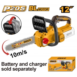 MOTOSIERRA A BATERIA 20V 12 SIN BATERIA SIN CARGADOR INGCO CGSLI20126