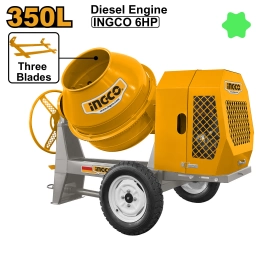 HORMIGONERA  DIESEL 350LTS 4500W 6HP INGCO CM906-3