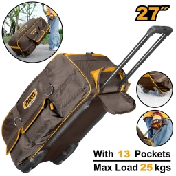 BOLSO VALIJA ROLLING RIGIDO 27 PORTA HERRAMIENTAS INGCO HRRTB2715