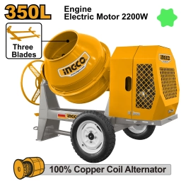 HORMIGONERA 350LTS 2200W 3HP INGCO CM906-1